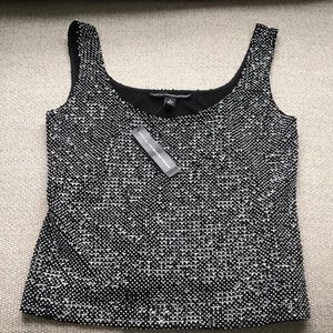 Linda Allard Ellen Tracy Sequined Tank